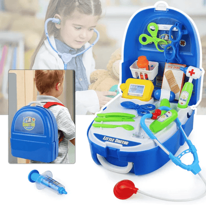 Little Doctor Medical Backpack for Kids – 20 Pieces Set – Medical Play House