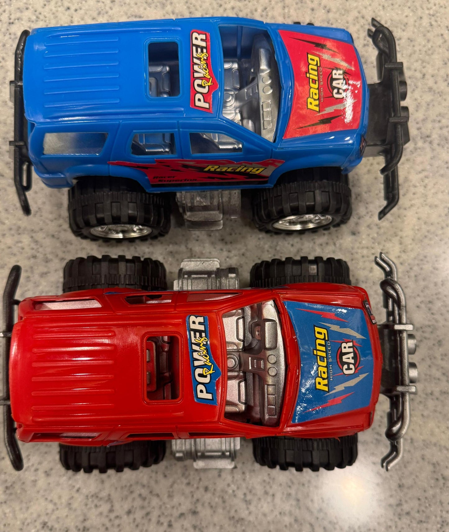 Racing Monster Trucks Toy Set (Set of 2) - Red & Blue | Perfect Birthday Gift for Kids!