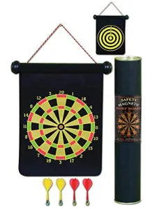 Hamleys Double-Sided Magnetic Dart Board Game with 6 Magnetic Darts, 3Y+